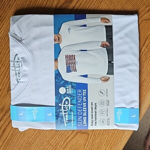 Reel Life Sun Defender Long Sleeve UV Tee Large NWT